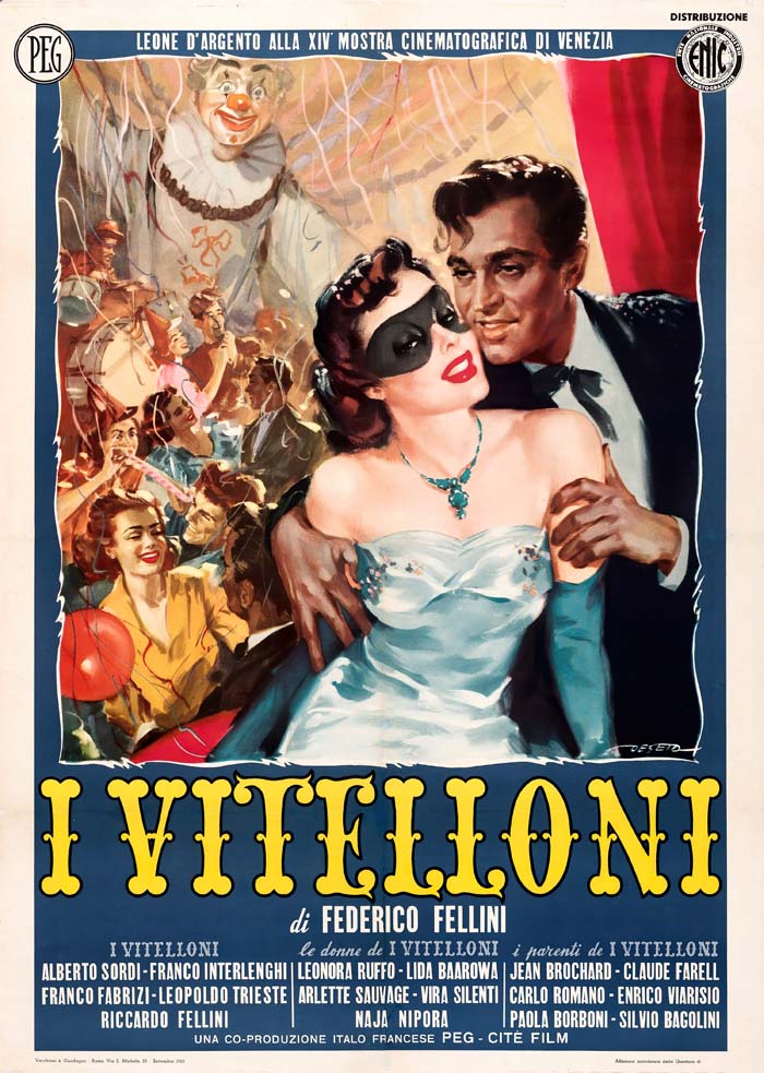 I Vitelloni (1953) vintage movie poster